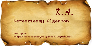 Keresztessy Algernon névjegykártya